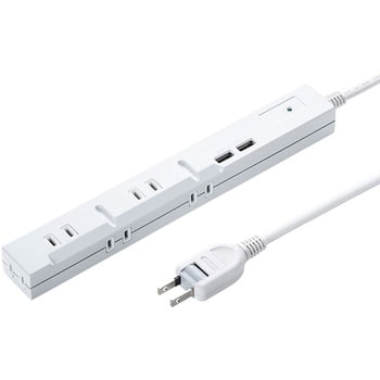 スリムタップUSB充電機能付き サンワサプライ
