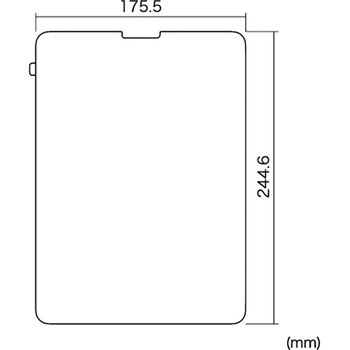 Apple11インチiPadPro2018用ブルーライトカット液晶保護指紋防止光沢フィルム サンワサプライ