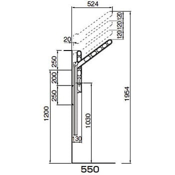 550S スカイクリーン APL型 1組(2本) ACE(エース) 【通販サイトMonotaRO】