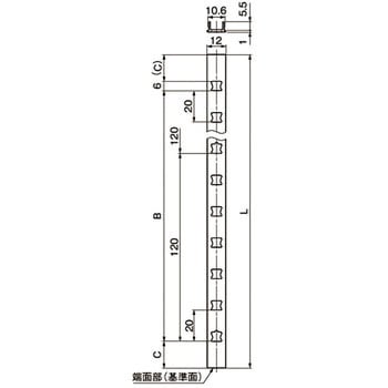 AP-DH1820 アルミ製 棚柱 AP-DH型 1本 スガツネ(LAMP) 【通販サイト