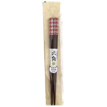 食洗箸 サイズ箸六角千鳥 アオバ