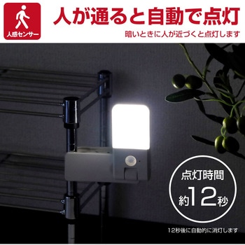 LEDセンサー付ライト クリップ式 ELPA