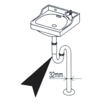 Trap Pipe Diameter 32mm Wash, Bathroom Sink Pipe Dimensions