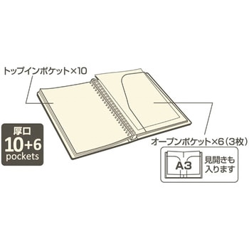 SMART FIT 2タイプポケットクリヤーブック交換式 リヒトラブ