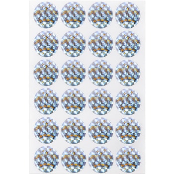 PS1435 パリオシール 王冠シール 1パック(24片×2枚) オキナ 【通販