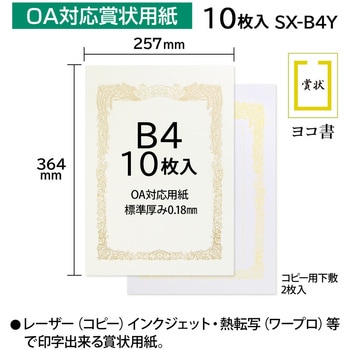 OA対応賞状用紙 B4 オキナ
