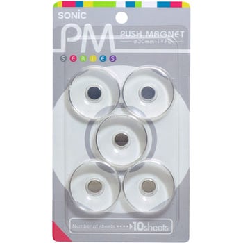 プッシュマグネット Φ30mm SONIC(ソニック)[文具]