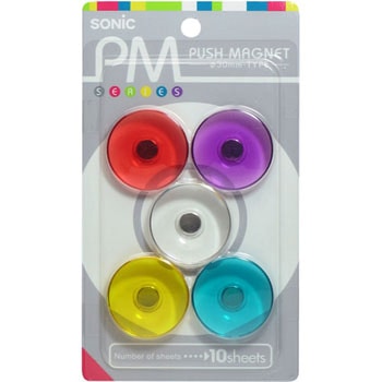 プッシュマグネット Φ30mm SONIC(ソニック)[文具]