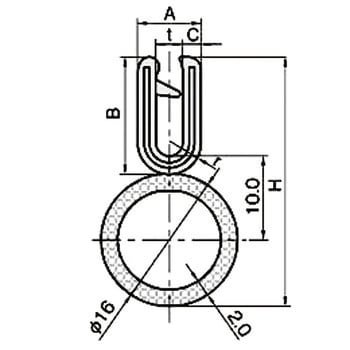 6100-B-3X16CT-L4 トリムシール6100-Cシリーズ メーターカット品 材質