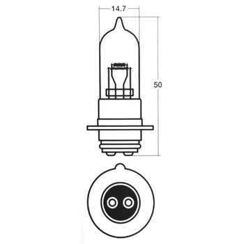 14-0330 モペッドハロゲン(二輪車用) 12V 1個 STANLEY(スタンレー電気