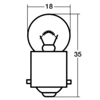 A4128A シングル球G18/BA15s 12V 1箱(10個) STANLEY(スタンレー