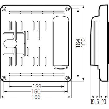 POW-1815TJ 電話保安器用ポリ台 1個 未来工業 【通販サイトMonotaRO】