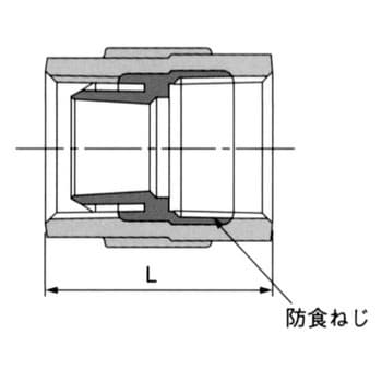 PQWK-AS A形ソケット(奥樹脂ねじ付) 管端防食管継手 1個 プロテリアル