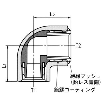 PQWK-ZCL 給水栓エルボ 管端防食管継手 1個 プロテリアル(旧 日立金属