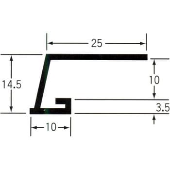 塩ビ天井見切縁 K見切 日大工業 見切り 通販モノタロウ Kc 6号