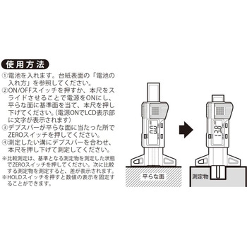 デジタルミニデプスゲージ 新潟精機(SK)