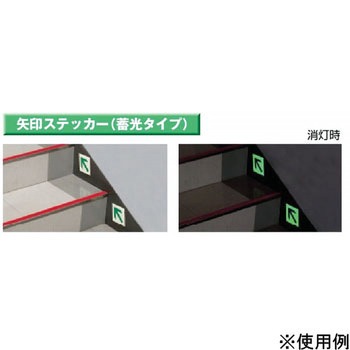 避難・誘導標識 蓄光ステッカー ユニット