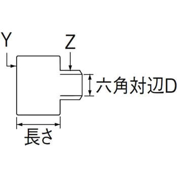 T22-13×25 多角穴ザルボ 1個 SANEI 【通販サイトMonotaRO】