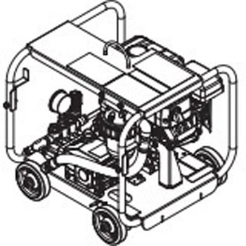 高圧洗浄機(エンジン駆動・直結タイプ) HPJ型 鶴見製作所