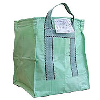 コンテナバッグ 小型ちゃん 角型 容量70L 緑色 耐荷重100kgタイプ 排出口無し 10枚セット グリーンクロス