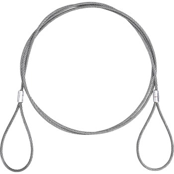 JIS玉掛ワイヤロープ ロック止(6×24)O/O モノタロウ