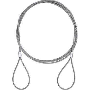 JIS玉掛ワイヤロープ ロック止(6×24)O/O モノタロウ