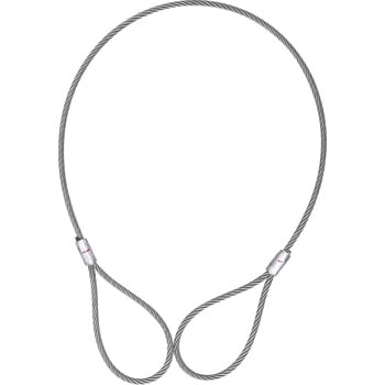 JIS玉掛ワイヤロープ ロック止(6×24)O/O モノタロウ