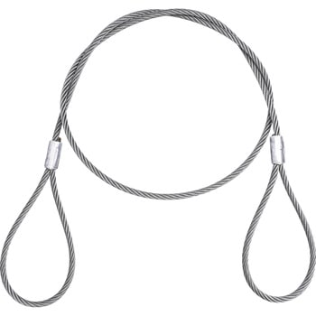 JIS玉掛ワイヤロープ ロック止(6×24)O/O モノタロウ