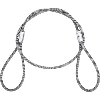 JIS玉掛ワイヤロープ ロック止(6×24)O/O モノタロウ