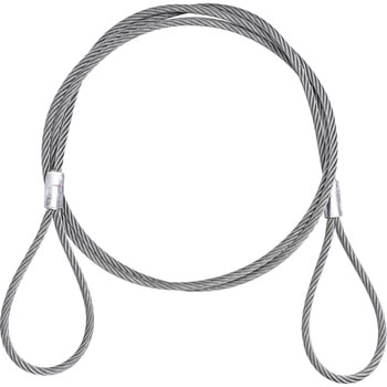 JIS玉掛ワイヤロープ ロック止(6×24)O/O モノタロウ