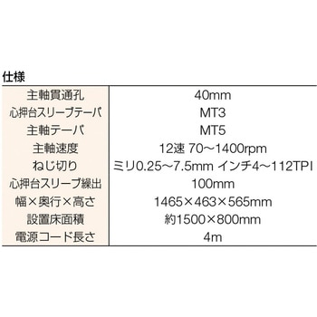 卓上精密旋盤 TNL-610GE本体セット メカニクス