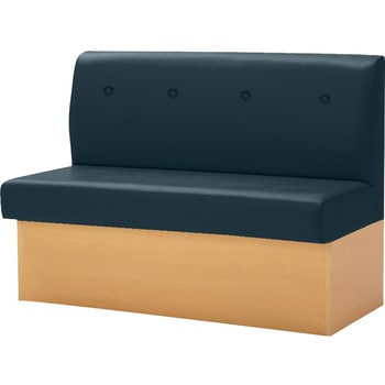 収納付き台輪ベンチ 木目 ビニールレザー オリバー