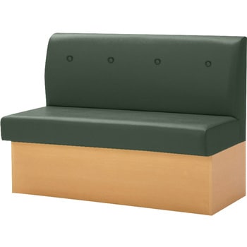 収納付き台輪ベンチ 木目 ビニールレザー オリバー