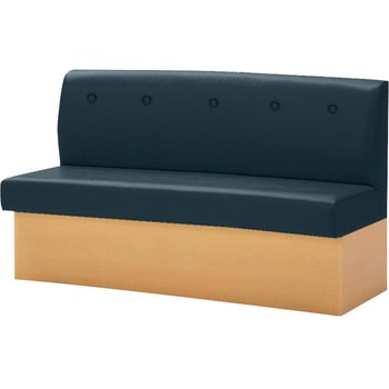 収納付き台輪ベンチ 木目 ビニールレザー オリバー