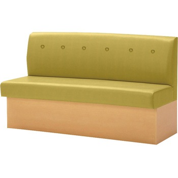 収納付き台輪ベンチ 木目 ビニールレザー オリバー