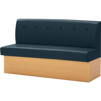 収納付き台輪ベンチ 木目 ビニールレザー オリバー