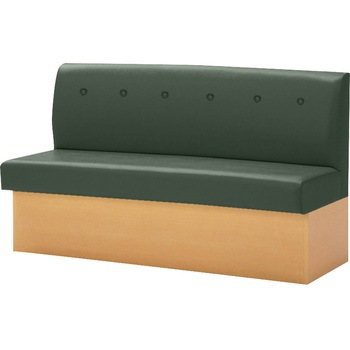 収納付き台輪ベンチ 木目 ビニールレザー オリバー