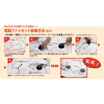 電動ファン付きハチ防護服”BeeCool” ミドリ安全