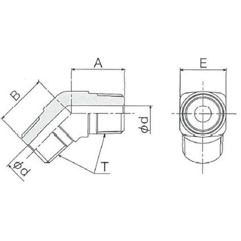 PL45アダプタ(PT45°エルボ) 清水製作所(継手)