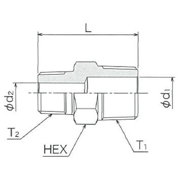 NB-9×12-SS NB高圧用異径ニップル 1個 清水製作所(継手) 【通販サイト