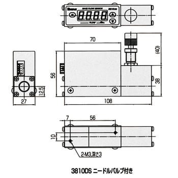3810DSV-O2-5 表示器付マスフローメータ 1台 コフロック 【通販サイト 