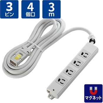 ハーネスプラグ付OAタップ ハーネスプラグ付OAタップ 4口 抜止 5m TERADA(寺田電機製作所