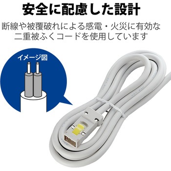 電源タップ ハーネスプラグ 3P 6個口 抜け止め 工事用 物件用 案件用 RoHS OAタップ エレコム