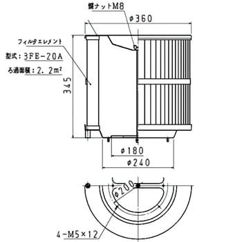 3AF-20A ミストレーサ用汎用アフターフィルタ 1個 昭和電機 【通販