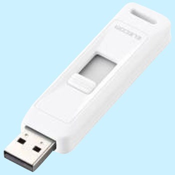 MF-LSU208GWH スライド式バリュータイプUSBメモリ エレコム 34733571