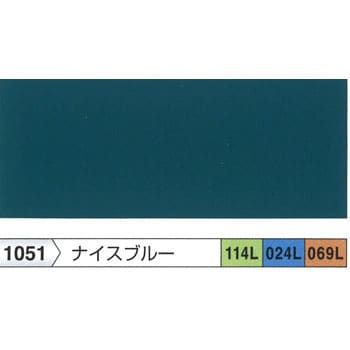 耐水 耐候 ナイスブルー 069 1051 1缶 14l ロックトタンペイント 合成樹脂系 1缶 14l ロックペイント 通販モノタロウ