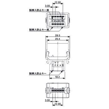 35715-L010 B00 AK パワークランプ分岐コネクタY型 スリーエム(3M) B(CC-Link通信用)タイプ 極数10 基板実装  【通販モノタロウ】