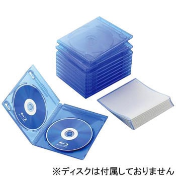 Blu-rayディスクケース(2枚収納タイプ) エレコム CD/DVDトールケース