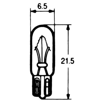 ウェッジベース電球 14V