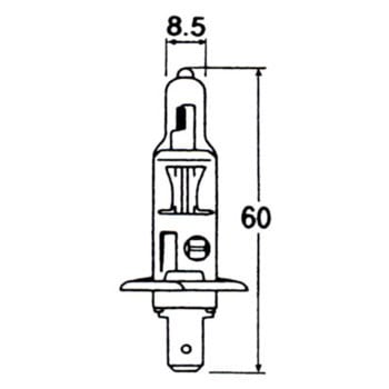A2931 ハロゲンバルブ H1 12V 1個 ハリソン東芝ライティング 【通販モノタロウ】
